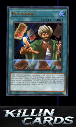 Reasoning (UR) RA01-EN052 Ultra Rare 25th Anniversary Rarity Collection YuGiOh C - Image 1