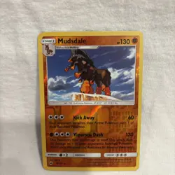 💎Mudsdale 78/147 Pokemon Burning Shadows Sun & Moon Reverse Holo Rare Card LP - Image 1
