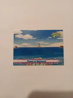 #67 Peace is Restored Pokemon Movie Card 2000 Blue Topps NM - Image 1