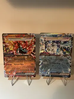 Pokemon Hearthflame & Wellspring Mask Ogerpon Ex 040 064 Promo Cards Stamped Set - Image 1