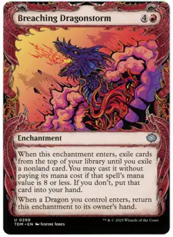 Breaching Dragonstorm (Showcase) - 0299 - Tarkir Dragonstorm - MTG - NM/M - Image 1