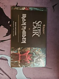 MTG SECRET LAIR Iron Maiden Eddie Unchained Rainbow Foil Edition/Unopened - Image 1