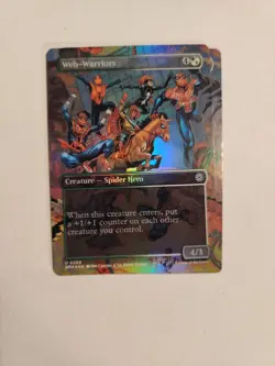 2x Web-Warriors (Borderless) Marvel's Spider-Man Foil MTG NM - Image 2