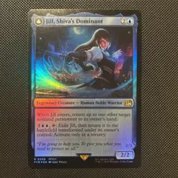 Jill, Shiva's Dominant // Shiva, Warden of Ice - Foil FIN NM MTG - Image 1
