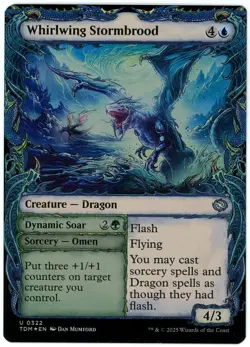 Whirlwing Stormbrood (Showcase) Foil - 0322 - Tarkir Dragonstorm - MTG - NM/M - Image 1