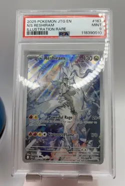 2025 Pokemon Journey Together N'S Reshiram Enhanced Topper PSA 9 - Image 2