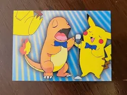 NM! Pokemon Singing Charmander & Pikachu P06 Of 6 Topps Series 3 Puzzle - Image 1