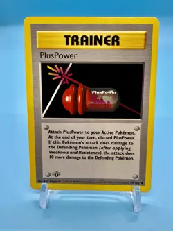1999 Pokemon Game 1st Edition Trainer PLUSPOWER Shadowless English 84/102 *NP* - Image 1