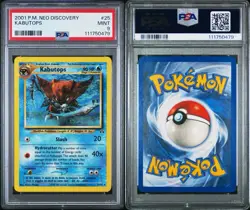 2001 Pokemon Unlimited Kabutops Non Holo Rare - Neo Discovery 25/75 PSA 9 MINT - Image 3