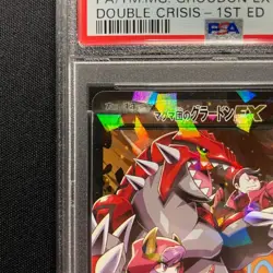 PSA 9 Team Magma's Groudon EX 1st Edition 015/034 Japan XY Double Crisis Pokemon - Image 3