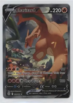 Full Art - Charizard V Pokemon Sword & Shield Brilliant Stars #154 - Image 1