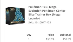 Pokemon Center Mega Evolutions Etb Set ( Lucario & Gardevoir ) Presale Confirmed - Image 2