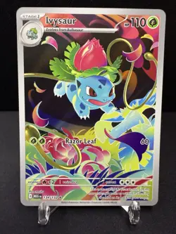 Ivysaur Illustration Rare 134/132 Near Mint Mega Evolution Pokemon TCG English - Image 1