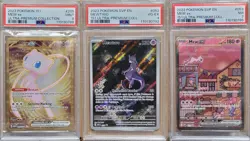 2023 Pokemon 151 Mew ex metal, Mewtwo, Mew ex UPC Set PSA 9,4,7 - Image 1