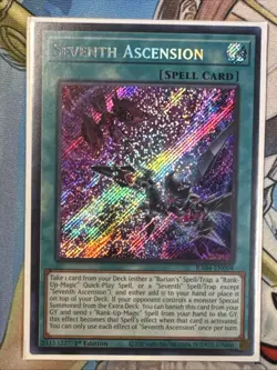 Yugioh - Seventh Ascension Secret Rare RA04-EN098, Near Mint, 1st Edition - Image 1
