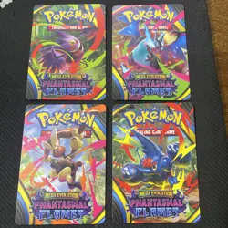 Pokemon Mega Evolution Phantasmal Flames Trainer Tips Art Card Set - Image 1