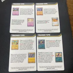 Pokemon Mega Evolution Phantasmal Flames Trainer Tips Art Card Set - Image 2