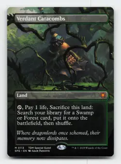 Verdant Catacombs (Borderless) Special Guests Magic The Gathering MTG Card - Image 1