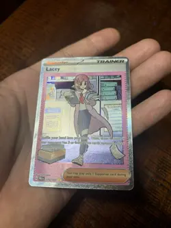 Pokemon TCG Trainer Lacey Prismatic Evolutions Holo Card 175/131 - Image 1