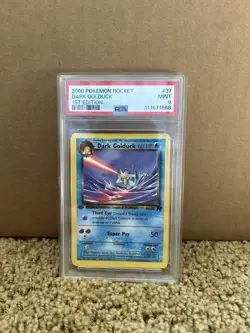 PSA 9 Dark Golduck 37/82 1st Edition Pokemon Card - Image 1