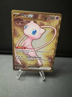 Pokemon TCG Mew EX Metal Gold NM 205/165 Scarlet & Violet 151 Promo Card - Image 1