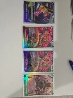 One Piece Card Game Donquixote Doflamingo OP04-031/op10-71 X2/ Rosinante Op10-72 - Image 1