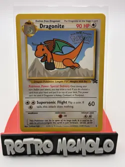 Pokemon TCG Dragonite Black Star Promo Card 1999 Pokemon: The First Movie - Image 1