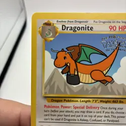 Pokemon TCG Dragonite Black Star Promo Card 1999 Pokemon: The First Movie - Image 3