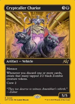 1x Cryptcaller Chariot - First-Place Foil NM Eng MTG - Aetherdrift - Image 1