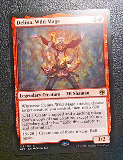 MTG, Delina, Wild Mage 138/281 Adventures in the Forgotten Realms AFR NM - Image 1