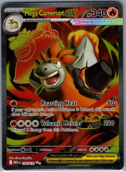 Mega Camerupt ex 156/132 ME01: Mega Evolution - Pokemon Card - NM - Image 1