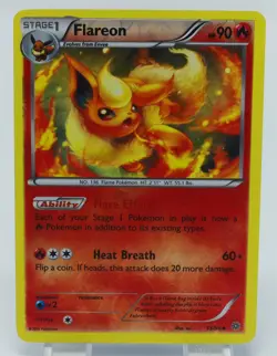 Pokemon XY Ancient Origins Reverse Holos #13/98 Flareon - Image 3