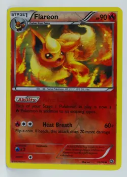 Pokemon XY Ancient Origins Reverse Holos #13/98 Flareon - Image 5
