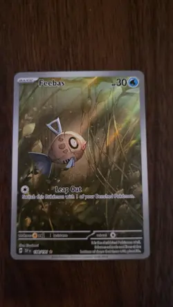 Pokemon TCG Feebas 198/191 Illustration Rare Full Art Holo Surging Sparks NM - Image 1