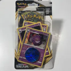 Pokemon Sword & Shield Rebel Clash BONUS Blister Pack Gengar Promo NEW SEALED - Image 1