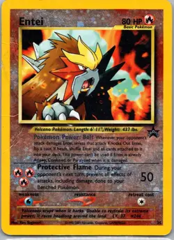 Pokemon TCG Entei 34 Wizards Black Star Promos Holo D - Image 1
