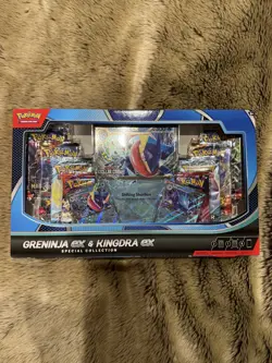Pokemon Greninja Kingdra ex Special Collection SEALED 8 Booster Packs - Image 1