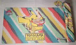 2023 Pokemon World Championships Pikachu Playmat Yokohama Japan Worlds - Image 1