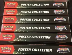 1 x Pokemon Scarlet Violet PRISMATIC EVOLUTIONS POSTER COLLECTION CASE of 6 - Image 1