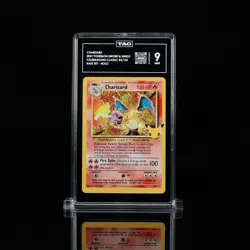 Pokemon TCG Charizard Celebrations 4/102 Classic Holo Rare TAG 9 MINT 25th - Image 1