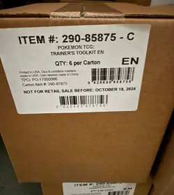 Pokemon TCG 2024 Trainers Toolkit 6 BOX CASE Factory Sealed - Image 1