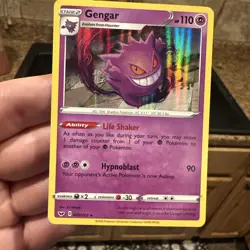 POKEMON GENGAR 085/202 SWORD & SHIELD RARE HOLO Mint - Image 2