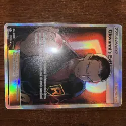 Pokemon Sun & Moon Hidden Fates Full Art Trainer Giovanni’s Exile 67/68 NM - Image 2