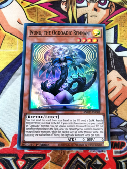 Nunu, the Ogdoadic Remnant angu-en001 1st Edition (NM+) Super Rare Yu-Gi-Oh! - Image 1