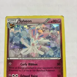 Sylveon 72/111 XY Furious Fists Cracked Ice Holo Card 2014 Pokemon TCG - Image 3