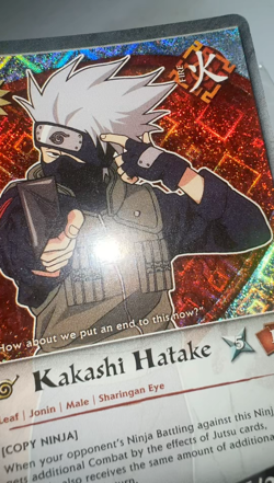 Naruto Cards - Kakashi Hatake Copy Ninja Foil 023 Path To Hokage First Ed CCG - Image 2