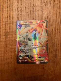 White Kyurem EX Full Art Holo Card 146/149 Boundaries Crossed LP - Image 1