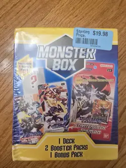 Digimon Card Game Monster Box Starter Deck & 2 Booster Packs 1 Bonus Pack (CB) - Image 1