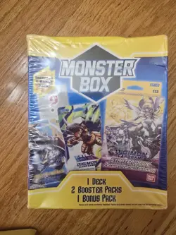 Digimon Card Game Monster Box Starter Deck & 2 Booster Packs 1 Bonus Pack (CB) - Image 2