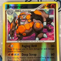 Rhyperior 10/147 Reverse Holo Rare Platinum Supreme Victors Pokemon Card NM - Image 2
